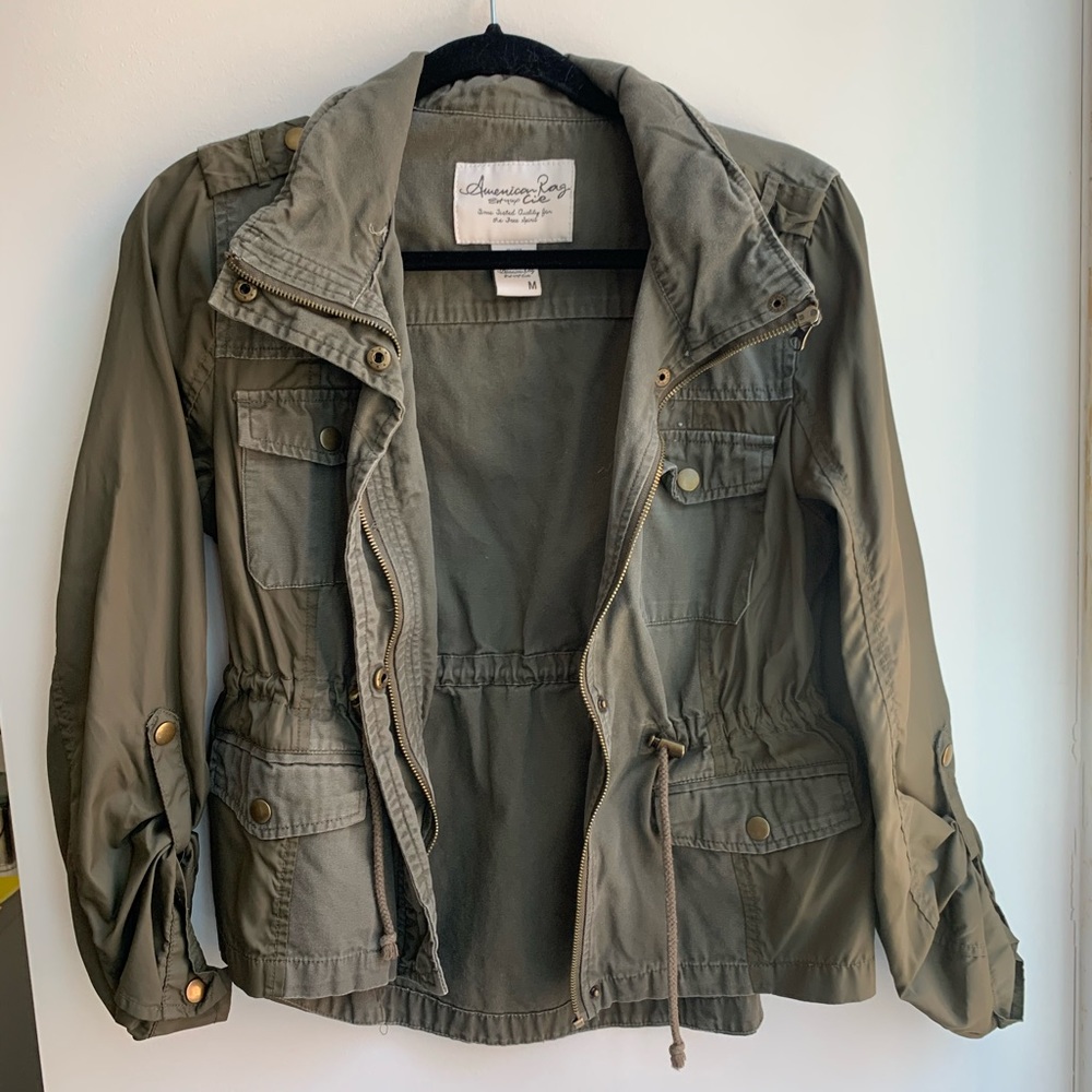 American Rag Army Green bomber jacket